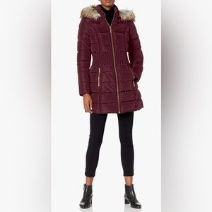 Laundry Womens Winter Cold Weather Puffer Coat